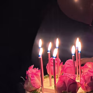 Dark birthday cake wallpaper