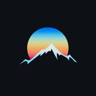 Gradient circle wallpaper