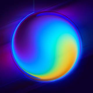 Gradient circle wallpaper