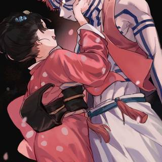 Akaza and Koyuki wallpaper