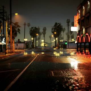 GTA 5 night wallpaper