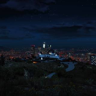 GTA 5 night wallpaper