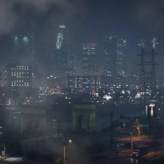 GTA 5 night wallpaper