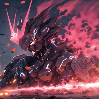 Red Gundam wallpaper