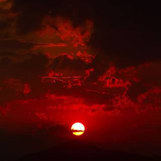 Oil painting iPhone red black wallpaper