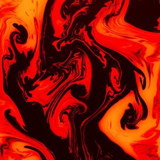 Oil painting iPhone red black wallpaper