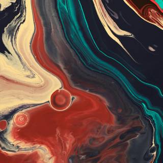 Oil painting iPhone red black wallpaper