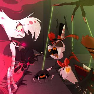 Dusk Hazbin Hotel desktop wallpaper
