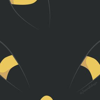 Umbreon minimalist 4k phone wallpaper