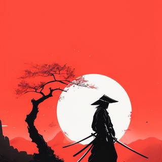 Oil painting iPhone red black wallpaper