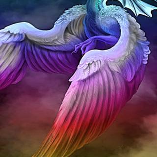 Rainbow Phoenix wallpaper