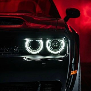 Dodge Demon neon lights wallpaper