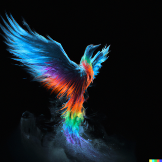 Rainbow Phoenix wallpaper