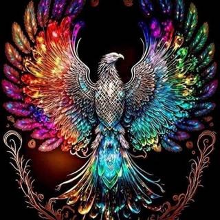 Rainbow Phoenix wallpaper