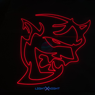 Dodge Demon neon lights wallpaper