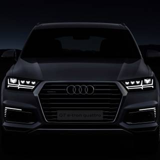 Audi Q7 2016 black wallpaper