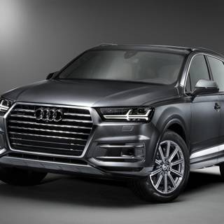 Audi Q7 2016 black wallpaper