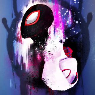 Spider-Man Miles Morales Gwen wallpaper