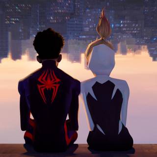 Spider-Man Miles Morales Gwen wallpaper