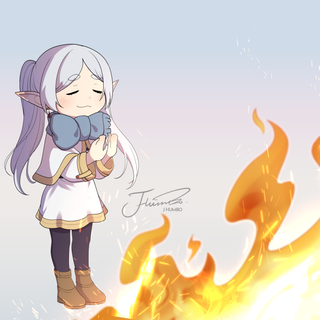 Frieren: Beyond Journey's End chibi wallpaper