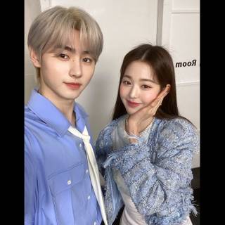 Jang Won-young and Sunghoon Butter wallpaper