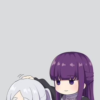 Frieren: Beyond Journey's End chibi wallpaper