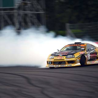 Supra Mk4 drifting wallpaper