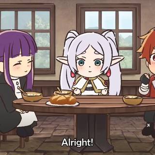 Frieren: Beyond Journey's End chibi wallpaper