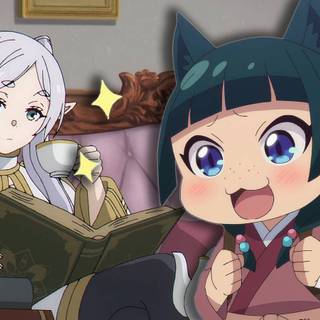 Frieren: Beyond Journey's End chibi wallpaper