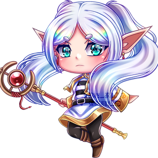 Frieren: Beyond Journey's End chibi wallpaper