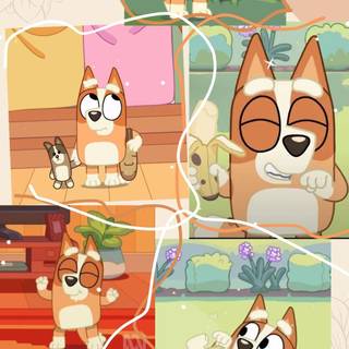 Bingo aesthetic Bluey wallpaper