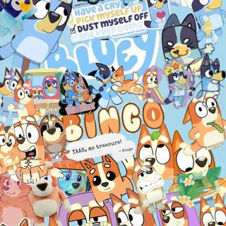 Bingo aesthetic Bluey wallpaper