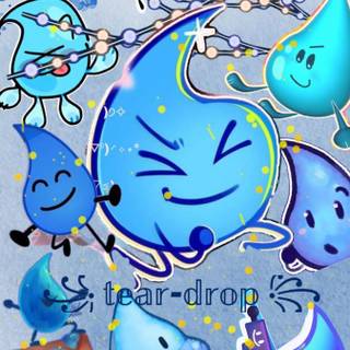 Teardrop BFDI phone wallpaper