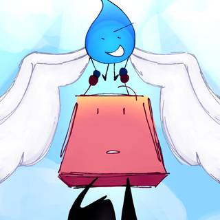 Teardrop BFDI phone wallpaper