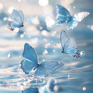 Cute AI butterfly wallpaper