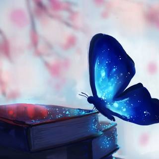 Cute AI butterfly wallpaper