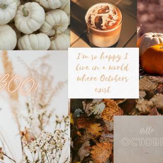 Cute fall collage wallpaper