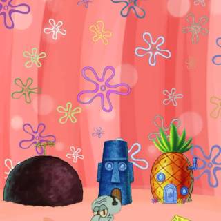 Spongebob pink wallpaper