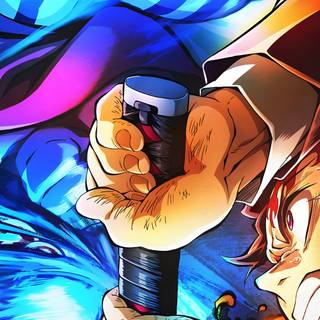 Tanjiro vs Akaza wallpaper