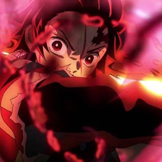 Tanjiro vs Akaza wallpaper