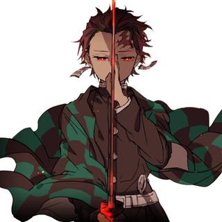 Tanjiro vs Akaza wallpaper