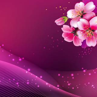 Pink illustration wallpaper