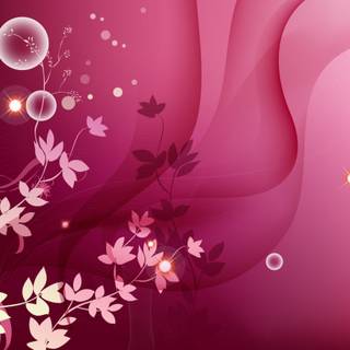 Pink illustration wallpaper
