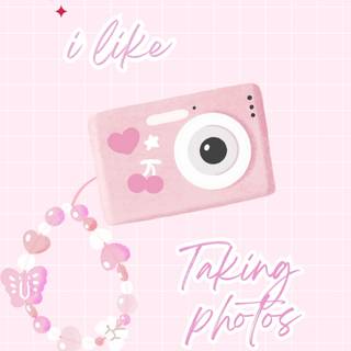 Pink illustration wallpaper