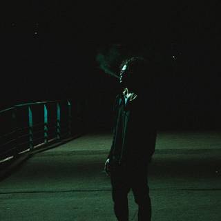 Alone smoking wallpaper