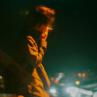 Alone smoking wallpaper