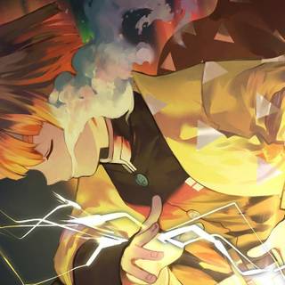 Zenitsu iPad wallpaper