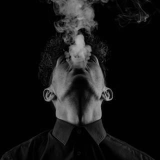 Alone smoking wallpaper