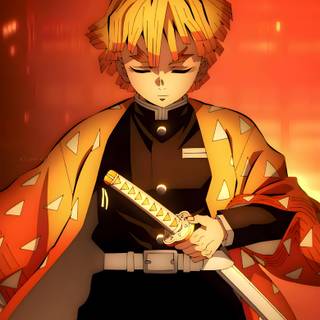 Zenitsu iPad wallpaper