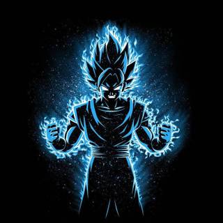 Dark neon anime wallpaper